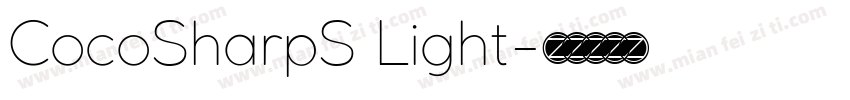 CocoSharpS Light字体转换